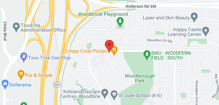 map of 10 468 Woodbine Boulevard SW